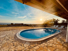 Beautiful secluded area near Novalja vacation house with pool and sea view Villa Lara, Novalja